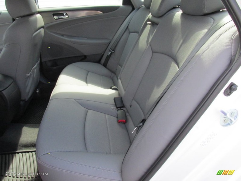 Gray Interior 2015 Hyundai Sonata Hybrid Limited Photo #98044216