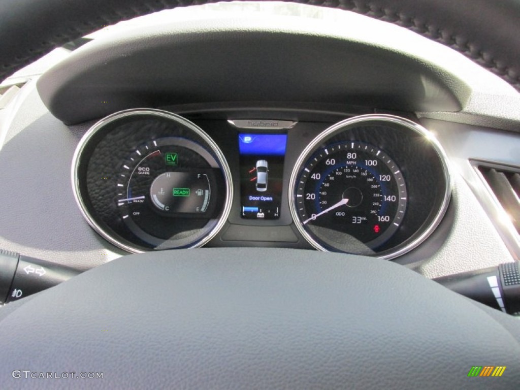 2015 Hyundai Sonata Hybrid Limited Gauges Photo #98044453