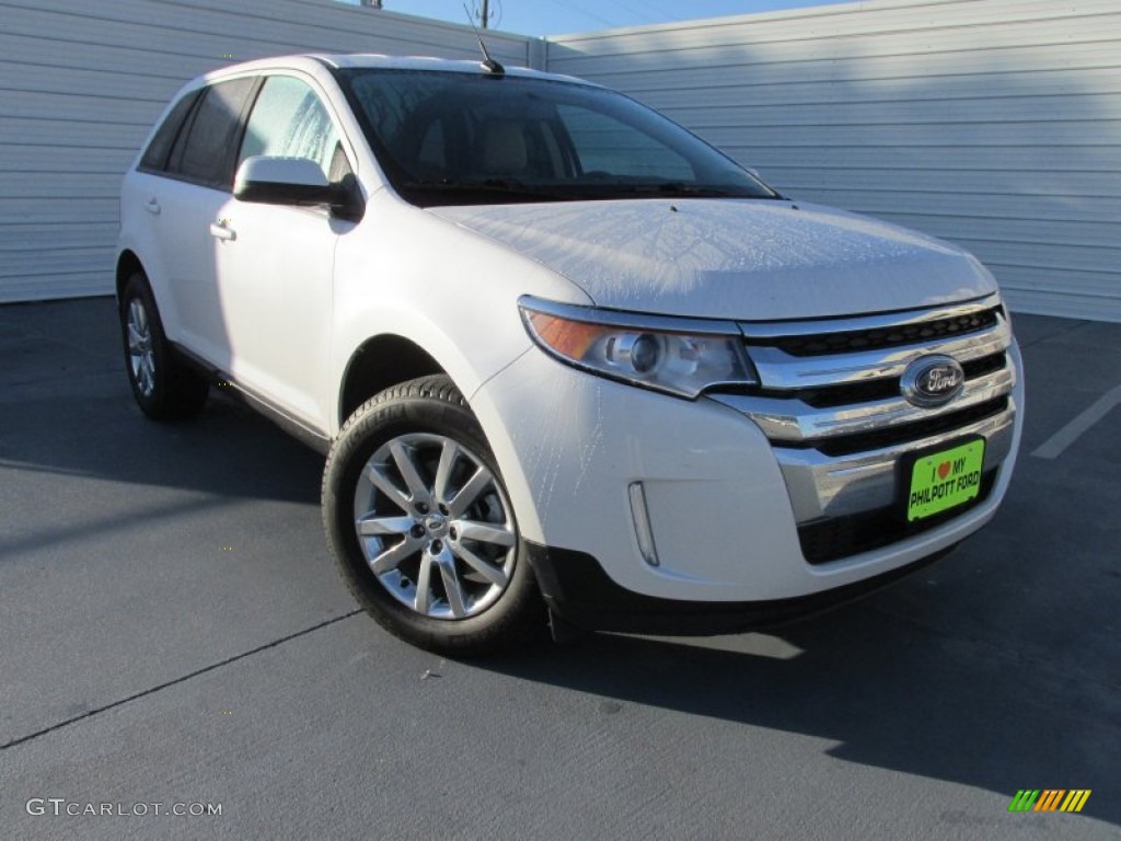 White Platinum Ford Edge