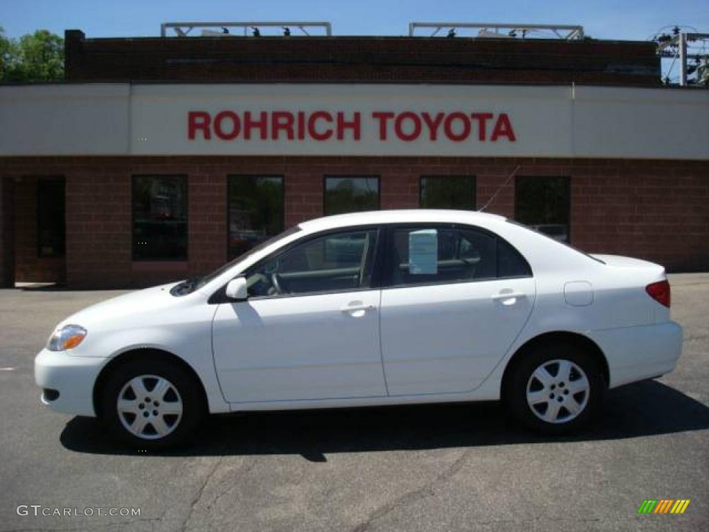 2008 Corolla LE - Super White / Beige photo #1