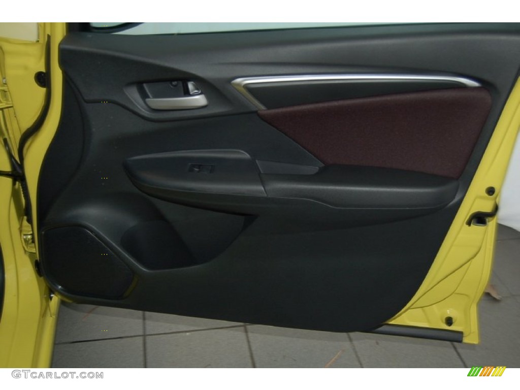 2015 Honda Fit LX Black Door Panel Photo #98046721