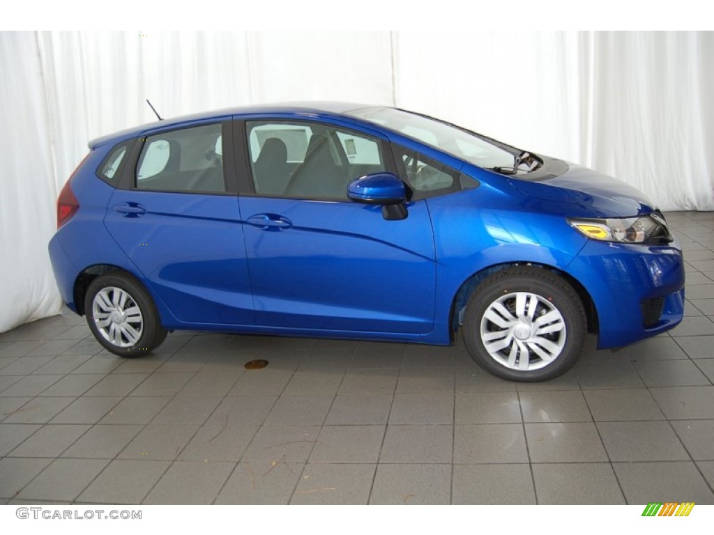 Aegean Blue Metallic 2015 Honda Fit LX Exterior Photo #98046824