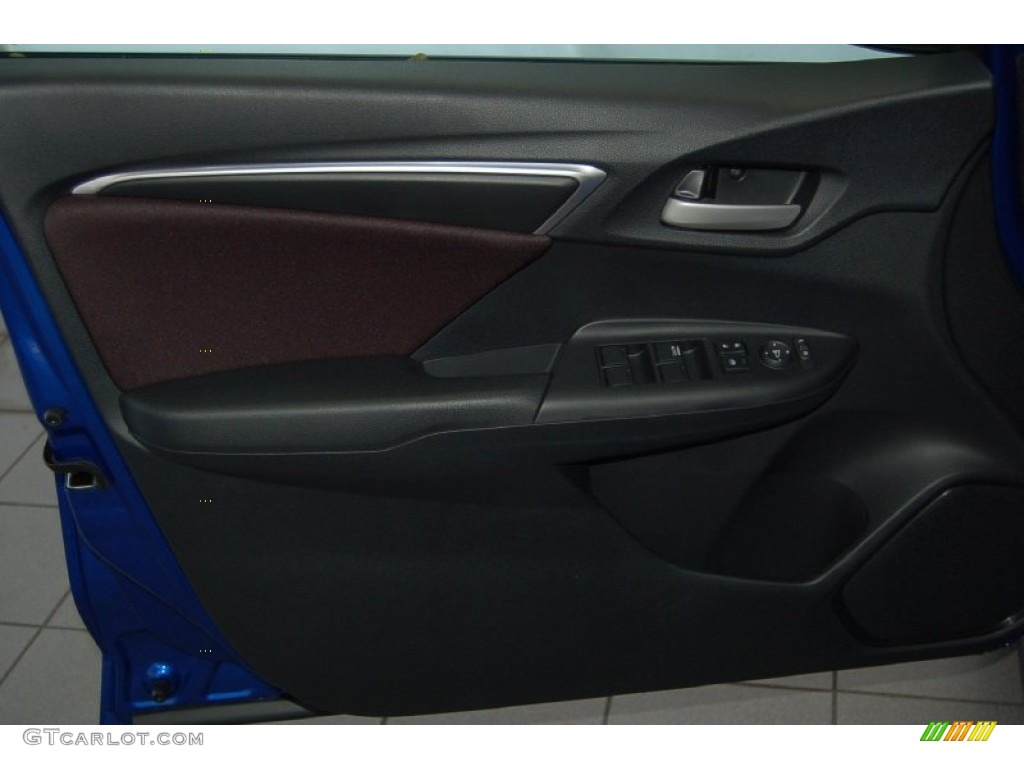 2015 Honda Fit LX Black Door Panel Photo #98046898