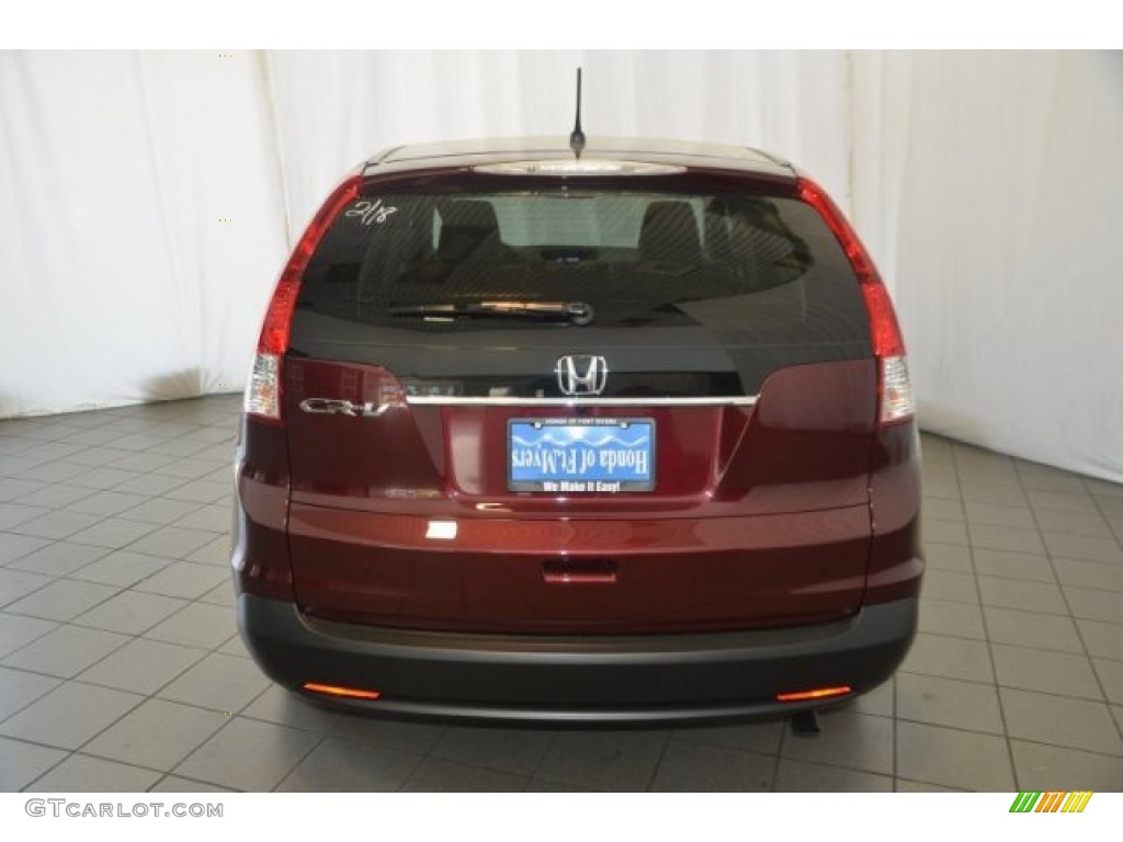 2014 CR-V EX - Basque Red Pearl II / Gray photo #6