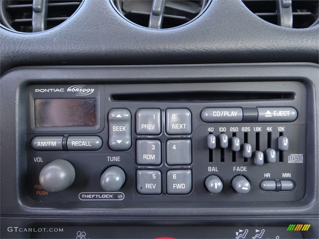 1999 Pontiac Firebird Coupe Controls Photo #98048356