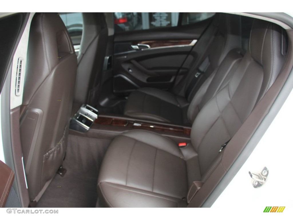 Espresso Natural Leather Interior 2011 Porsche Panamera Turbo Photo #98048437