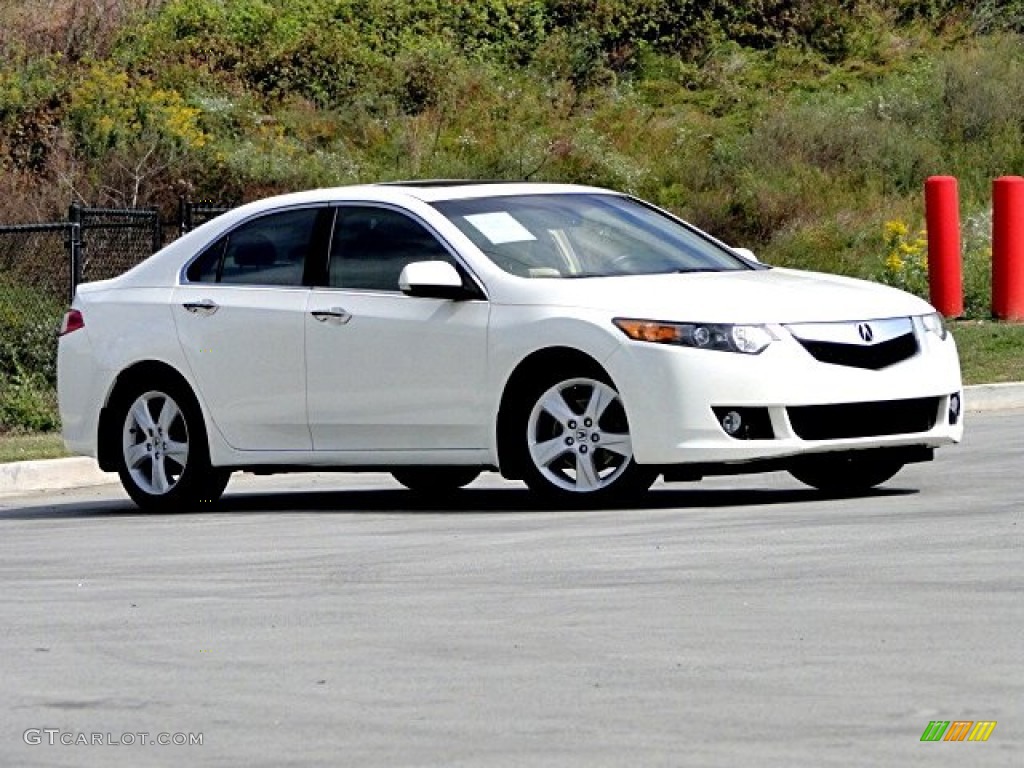 Premium White Pearl 2009 Acura TSX Sedan Exterior Photo #98048986
