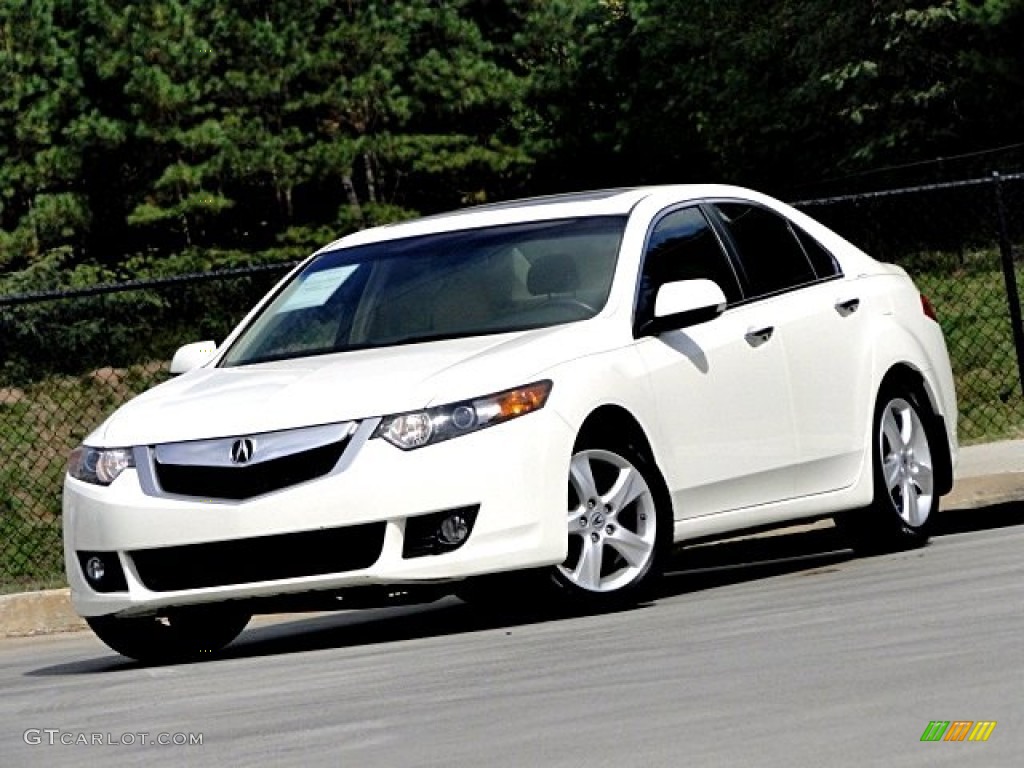 2009 TSX Sedan - Premium White Pearl / Parchment photo #29