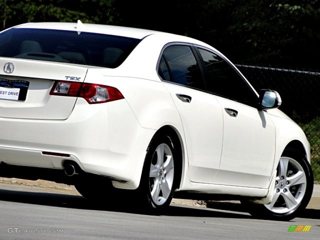 2009 TSX Sedan - Premium White Pearl / Parchment photo #35