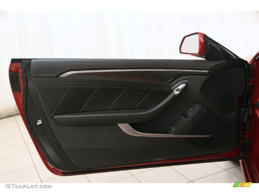 2012 Cadillac CTS Coupe Ebony/Ebony Door Panel Photo #98050921