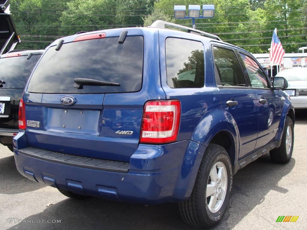 2008 Escape XLT V6 4WD - Vista Blue Metallic / Stone photo #4