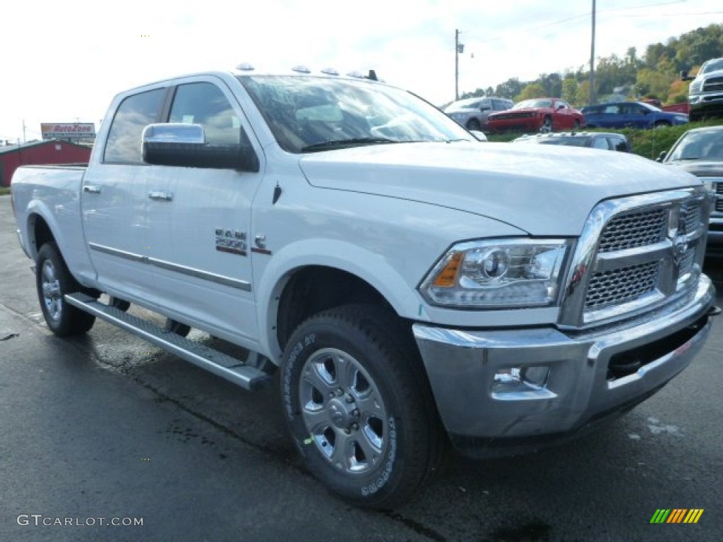 Bright White 2015 Ram 2500 Laramie Crew Cab 4x4 Exterior Photo #98056348