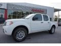 Glacier White 2015 Nissan Frontier SV Crew Cab