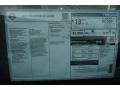 2015 Nissan Frontier SV Crew Cab Window Sticker
