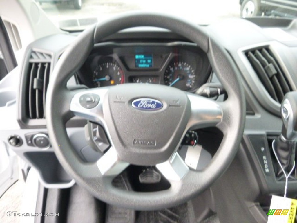 2015 Ford Transit Van 150 LR Regular Pewter Steering Wheel Photo #98057026