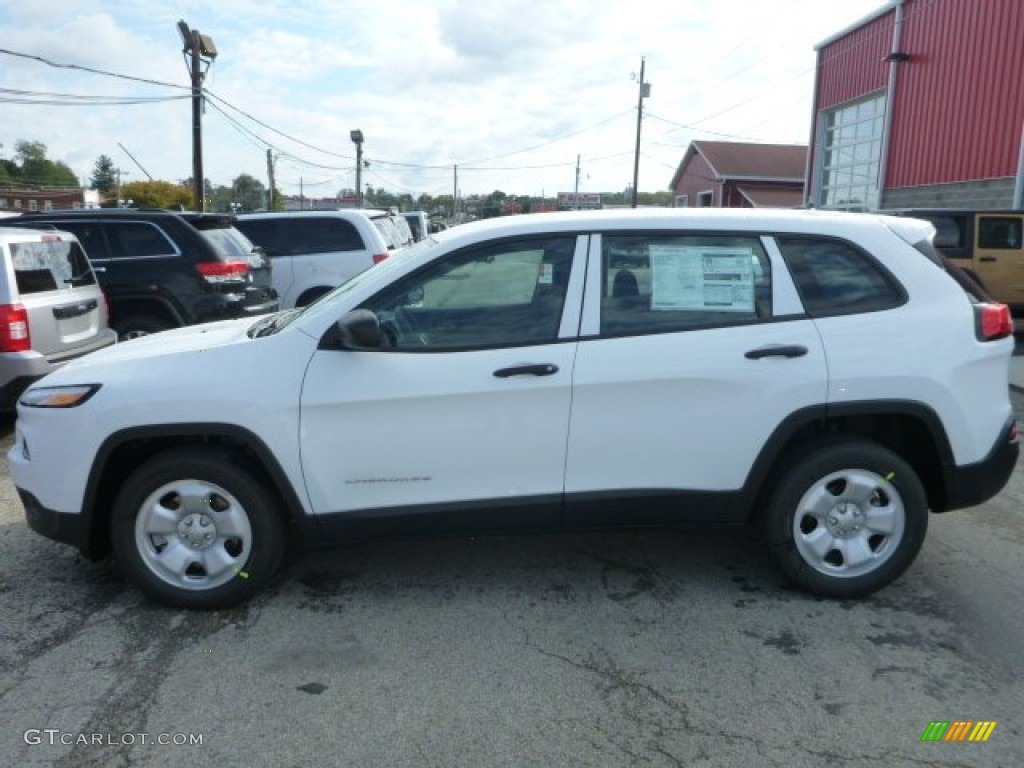 Bright White 2015 Jeep Cherokee Sport Exterior Photo #98058481