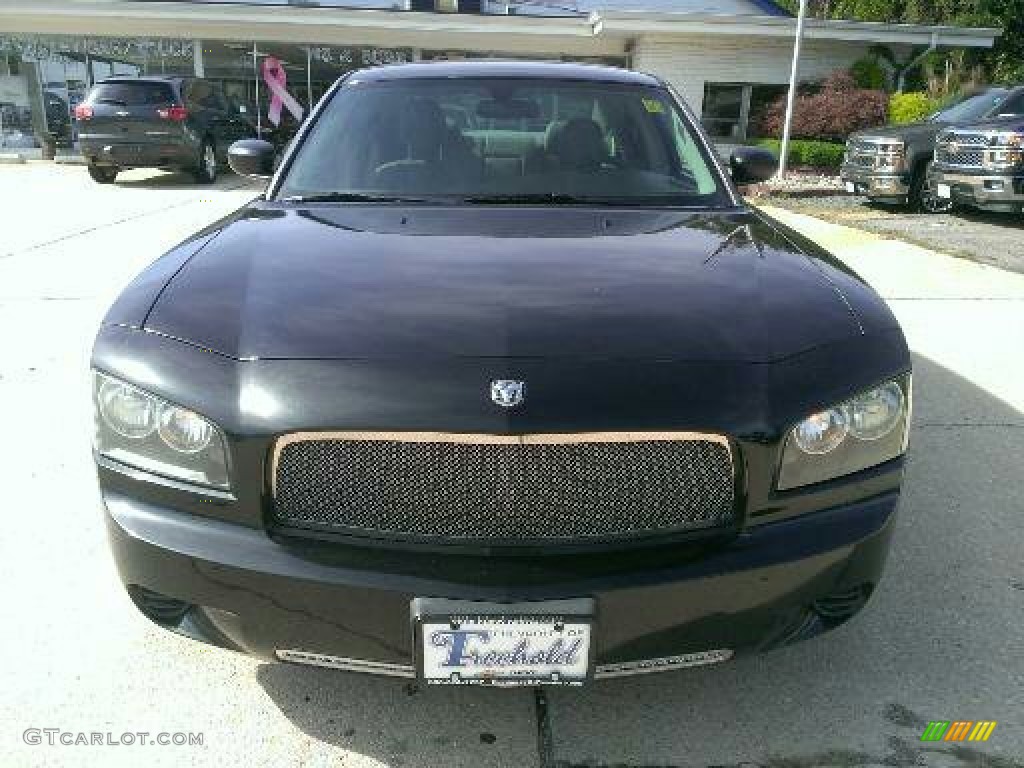 2006 Charger SXT - Brilliant Black Crystal Pearl / Dark Slate Gray/Light Graystone photo #2
