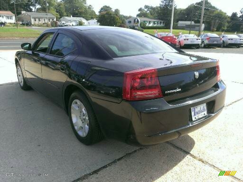 2006 Charger SXT - Brilliant Black Crystal Pearl / Dark Slate Gray/Light Graystone photo #7