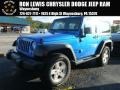 2015 Hydro Blue Pearl Jeep Wrangler Sport 4x4  photo #1