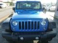 2015 Hydro Blue Pearl Jeep Wrangler Sport 4x4  photo #7