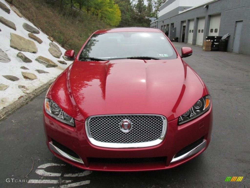 Italian Racing Red Metallic 2015 Jaguar XF 3.0 AWD Exterior Photo #98060089