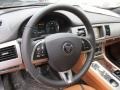 London Tan/Warm Charcoal 2015 Jaguar XF 3.0 AWD Steering Wheel