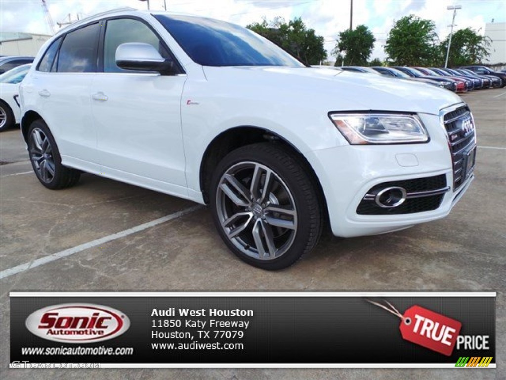 2015 SQ5 Premium Plus 3.0 TFSI quattro - Glacier White Metallic / Black photo #1