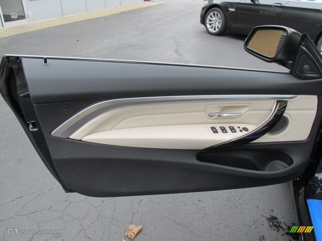 2015 BMW 4 Series 428i xDrive Convertible Venetian Beige Door Panel Photo #98060623