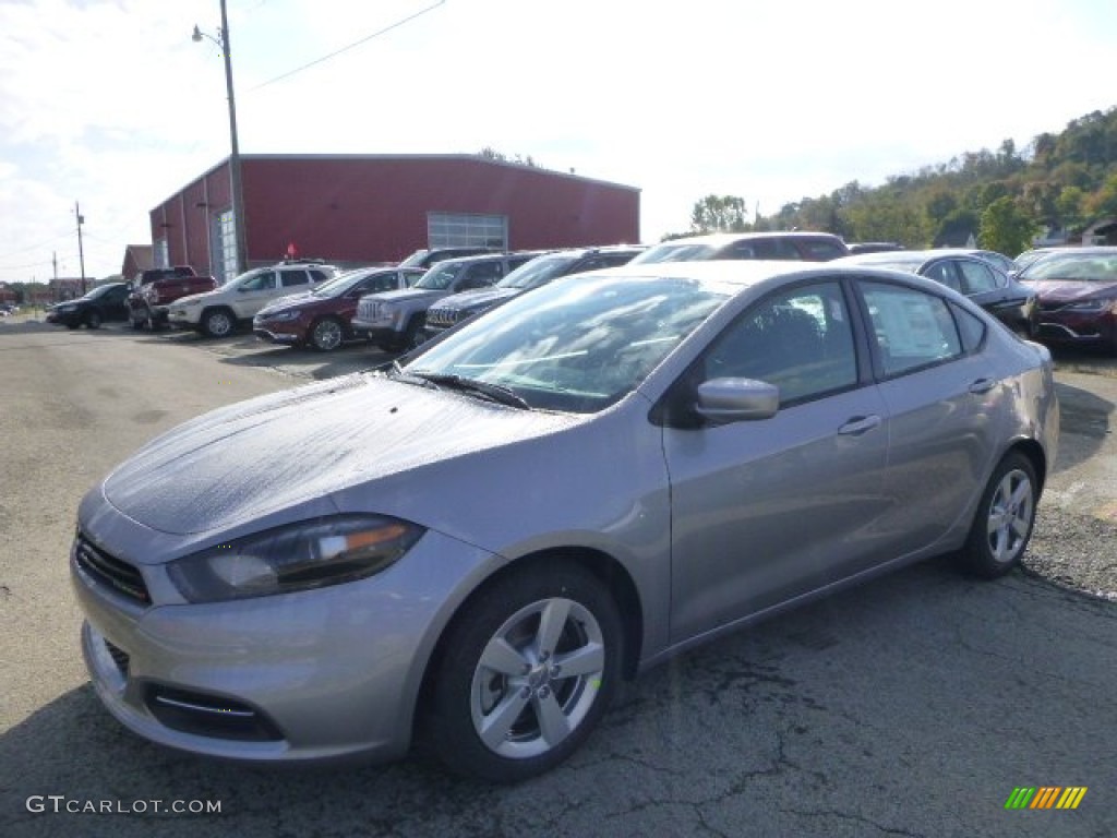 2015 Dart SXT - Billet Silver Metallic / Black/Light Tungsten Accent Stitching photo #1