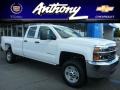 2015 Summit White Chevrolet Silverado 2500HD WT Double Cab 4x4  photo #1