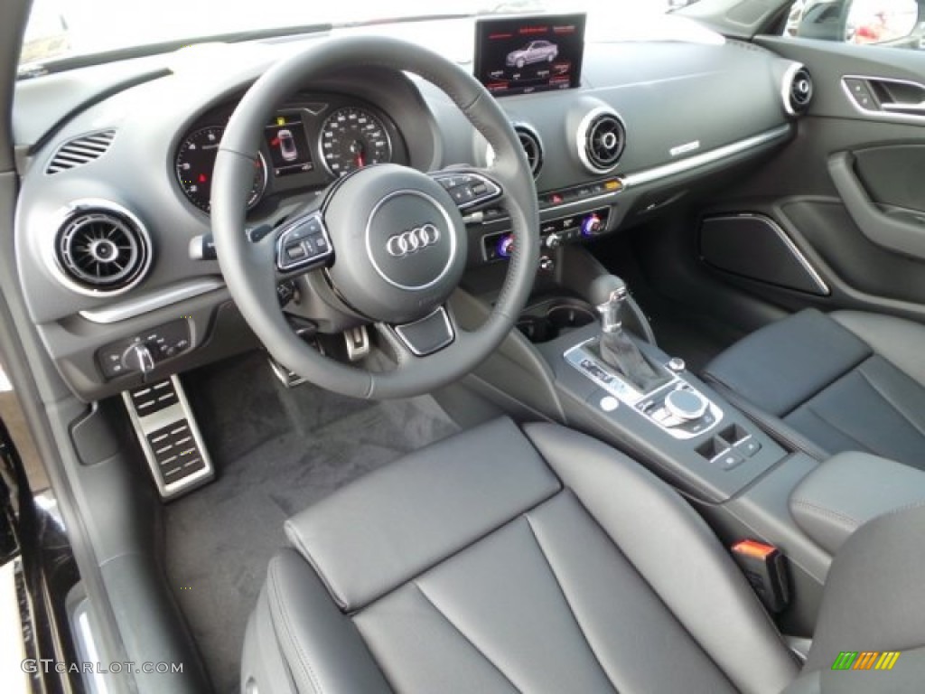 Black Interior 2015 Audi A3 2.0 Prestige quattro Cabriolet Photo #98061581