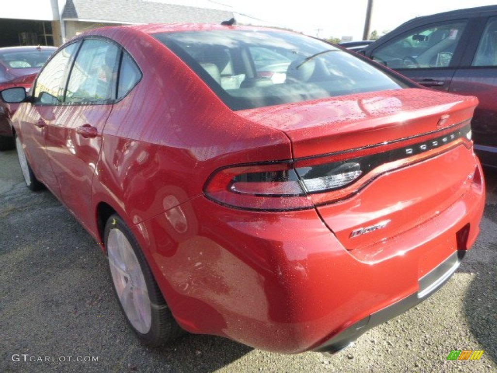 2015 Dart GT - Redline Red 2 Coat Pearl / Black/Ruby Red Accent Stitching photo #2