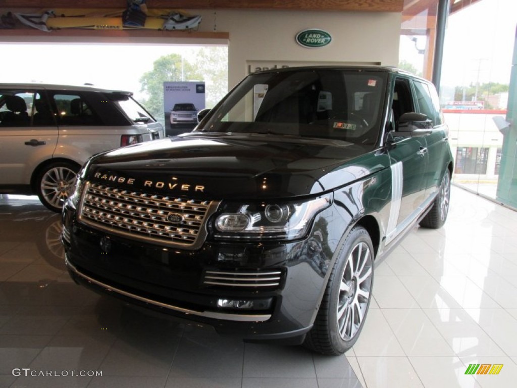 2014 Range Rover Supercharged - Santorini Black Metallic / Ebony/Ebony photo #7