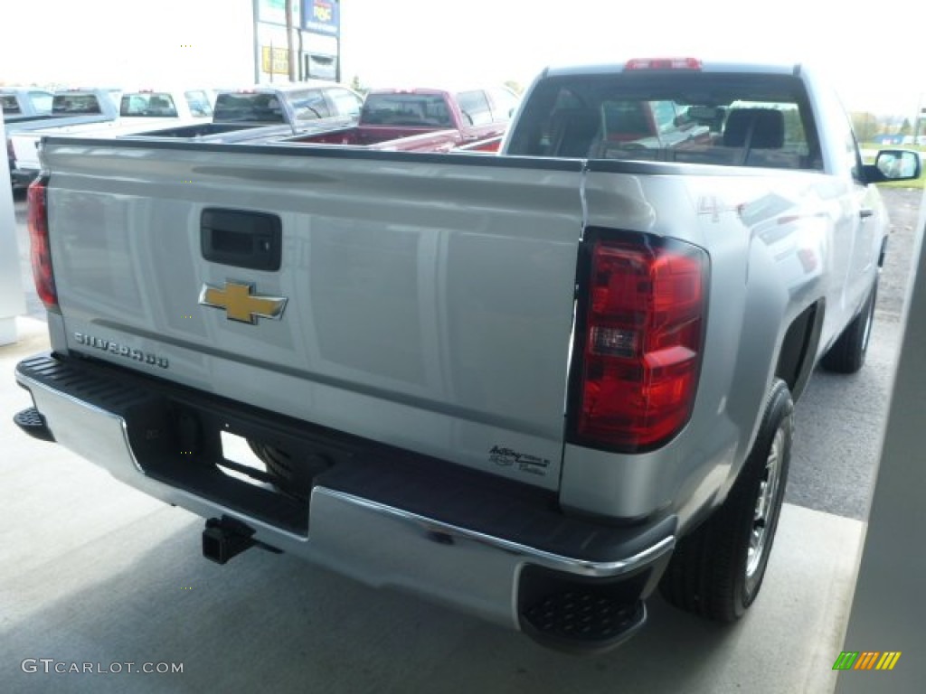 2014 Silverado 1500 WT Regular Cab 4x4 - Silver Ice Metallic / Jet Black/Dark Ash photo #5