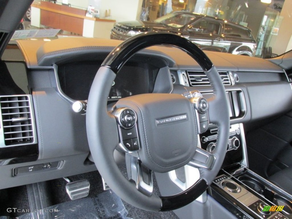 2014 Range Rover Supercharged - Santorini Black Metallic / Ebony/Ebony photo #14