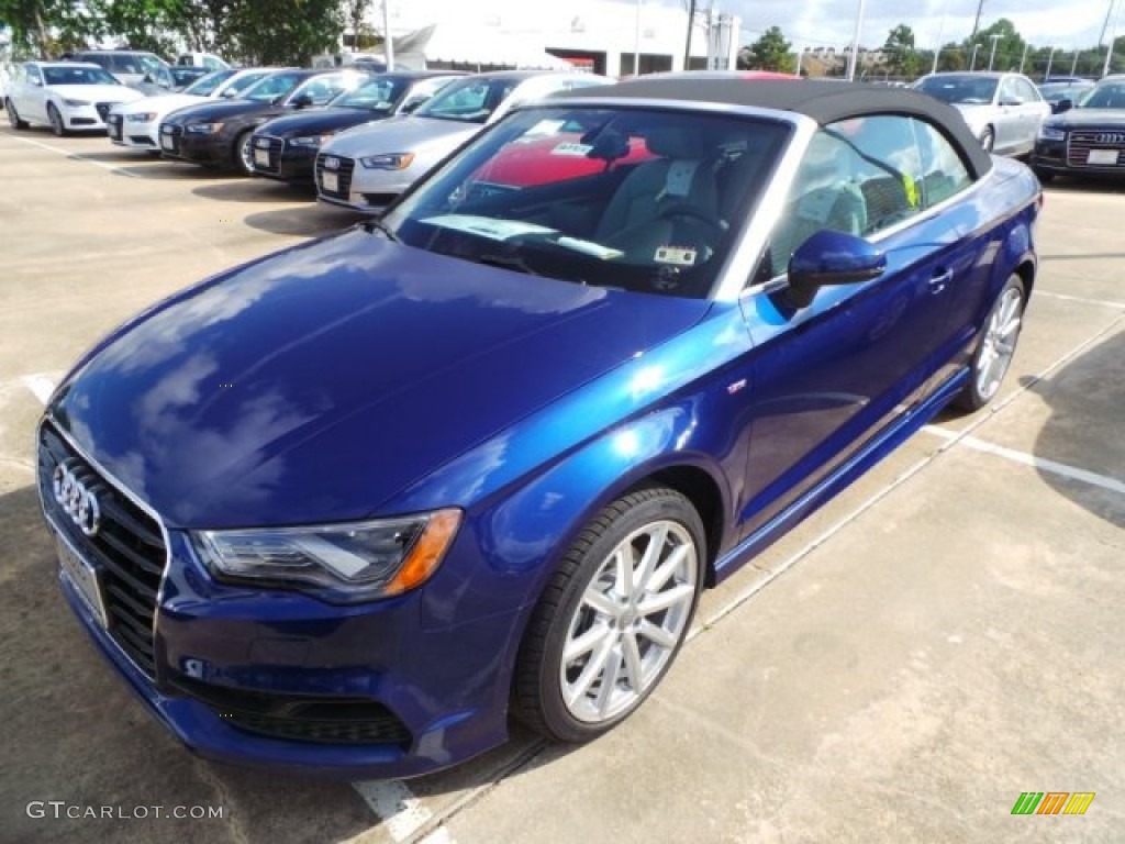 Scuba Blue Metallic 2015 Audi A3 2.0 Prestige quattro Cabriolet Exterior Photo #98062867