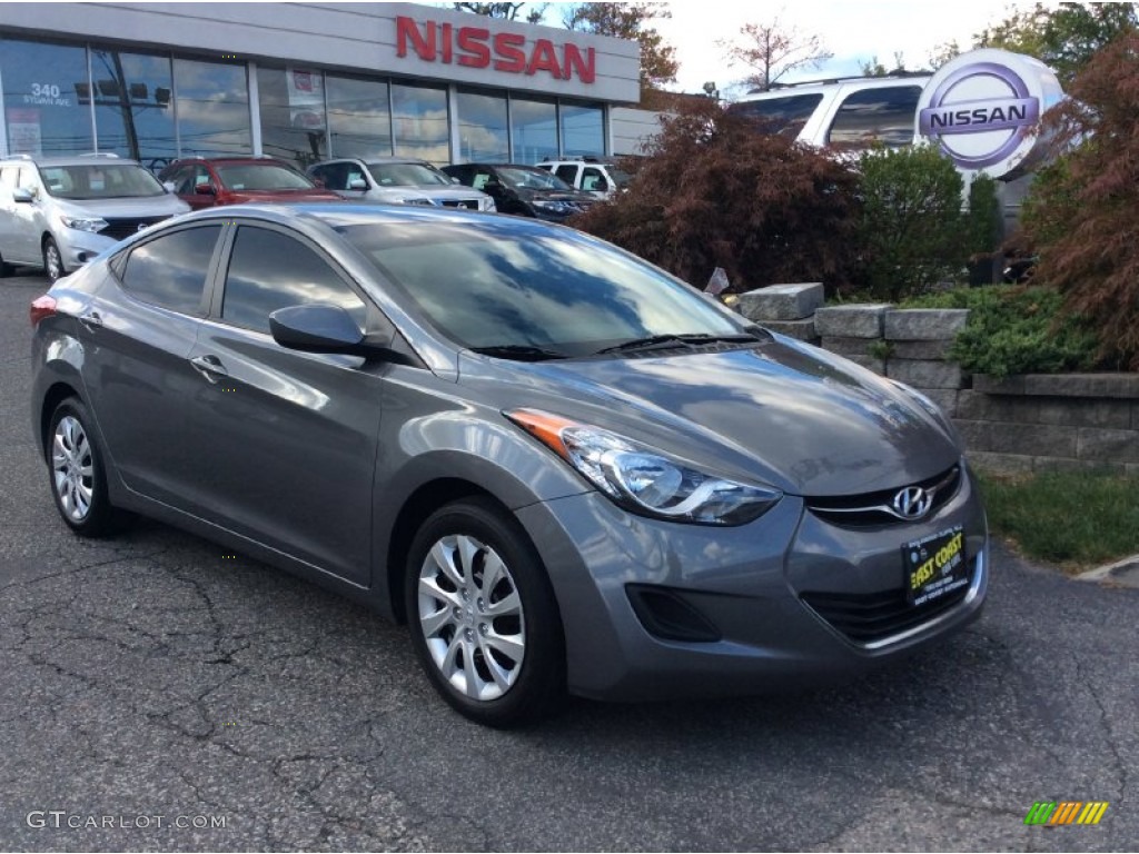 2012 Elantra GLS - Harbor Gray Metallic / Gray photo #1