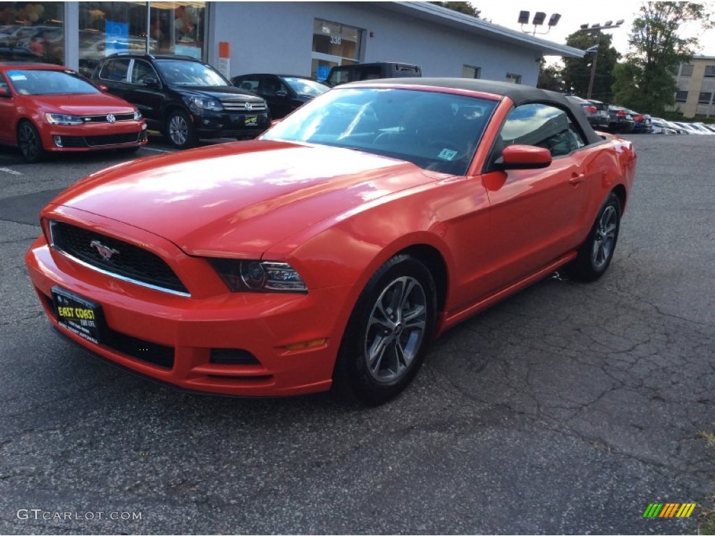 2014 Mustang V6 Convertible - Race Red / Charcoal Black photo #3