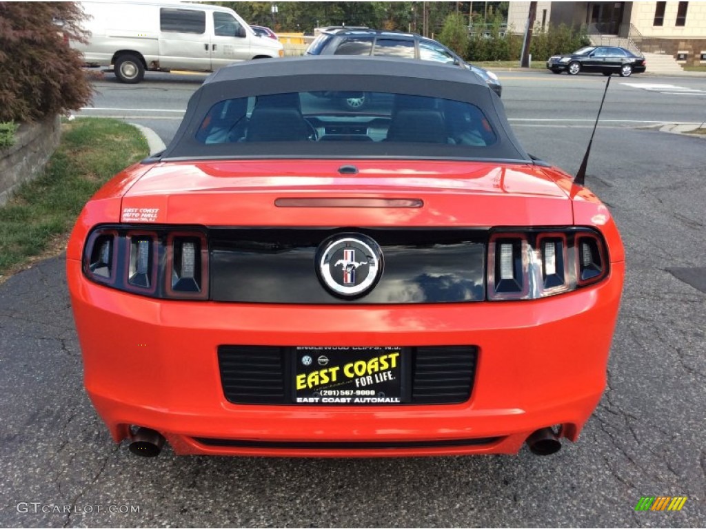 2014 Mustang V6 Convertible - Race Red / Charcoal Black photo #5