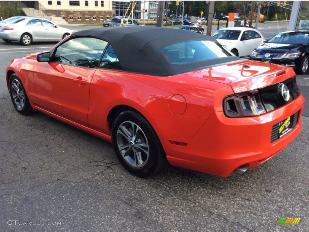 2014 Mustang V6 Convertible - Race Red / Charcoal Black photo #6