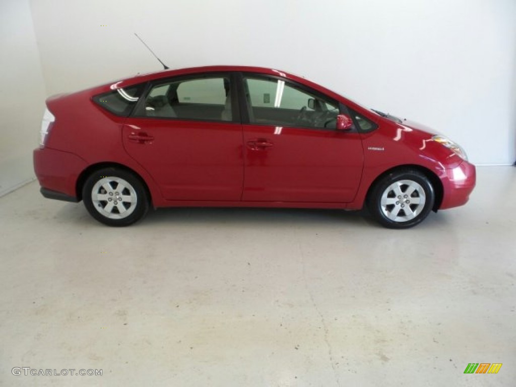 Barcelona Red Metallic Toyota Prius