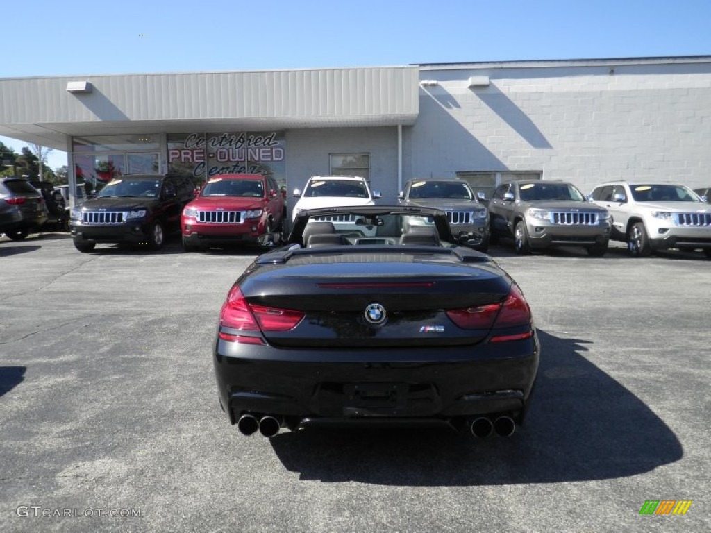 2013 M6 Convertible - Black Sapphire Metallic / Black photo #5