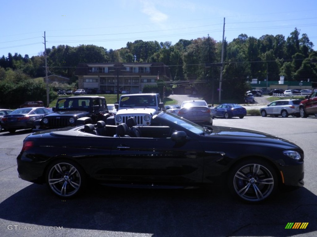 2013 M6 Convertible - Black Sapphire Metallic / Black photo #7