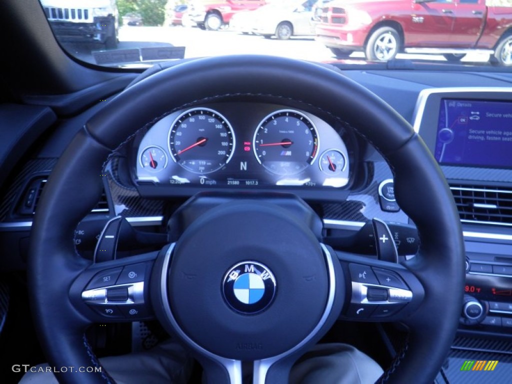 2013 M6 Convertible - Black Sapphire Metallic / Black photo #23