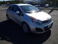 2013 Bright Silver Kia Rio LX 5-Door  photo #3