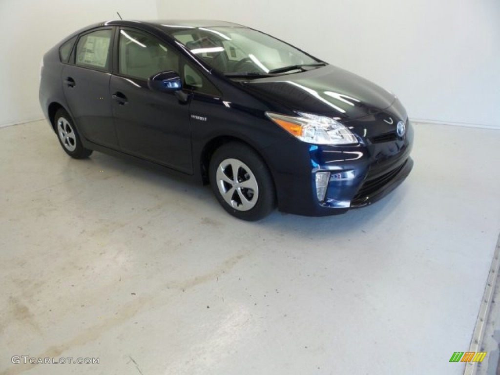 2015 Prius Three Hybrid - Nautical Blue Metallic / Misty Gray photo #2