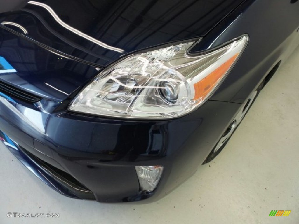 2015 Prius Three Hybrid - Nautical Blue Metallic / Misty Gray photo #4