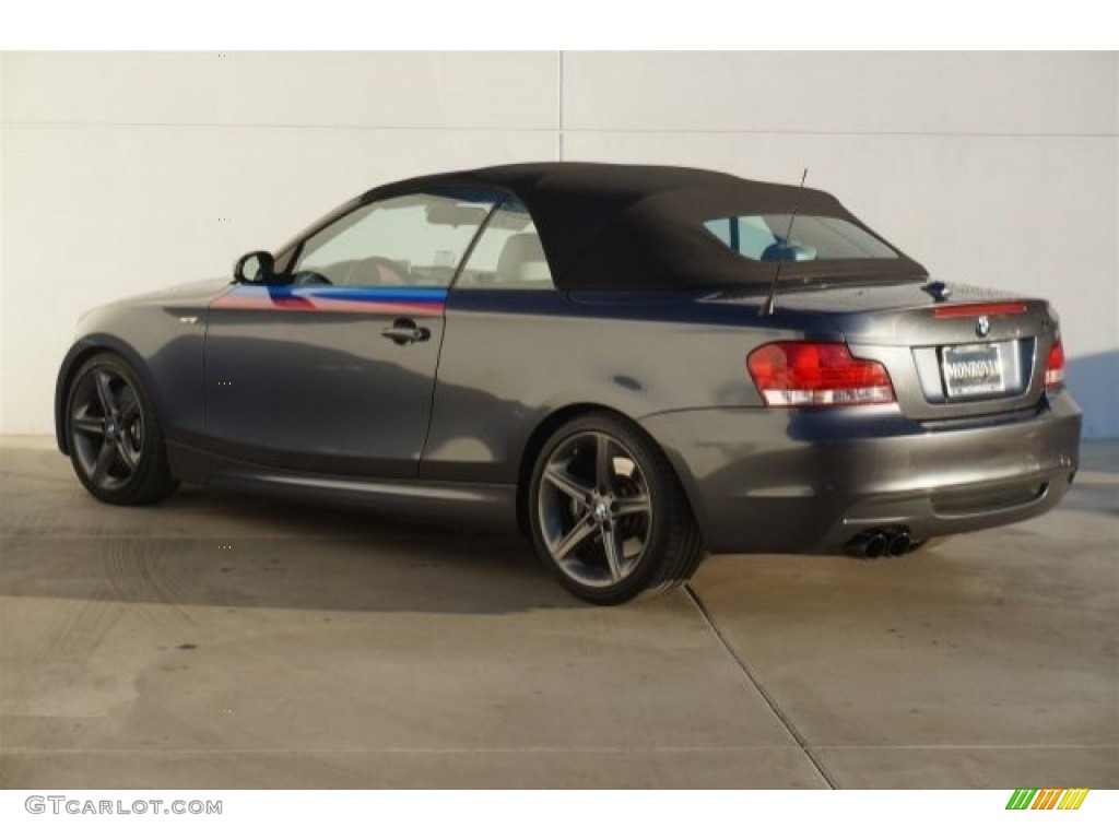 2008 1 Series 135i Convertible - Sparkling Graphite Metallic / Grey photo #4
