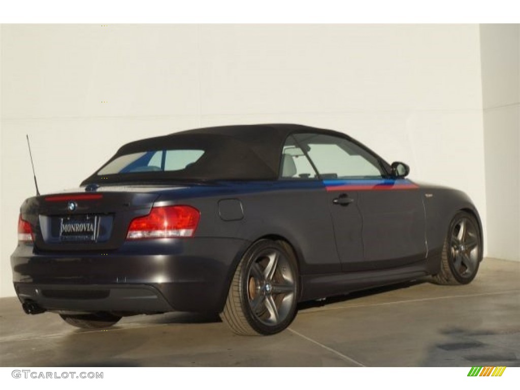 2008 1 Series 135i Convertible - Sparkling Graphite Metallic / Grey photo #5