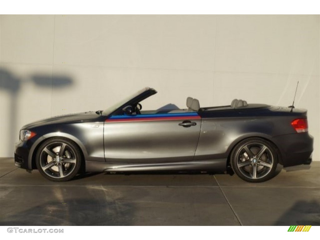 2008 1 Series 135i Convertible - Sparkling Graphite Metallic / Grey photo #7